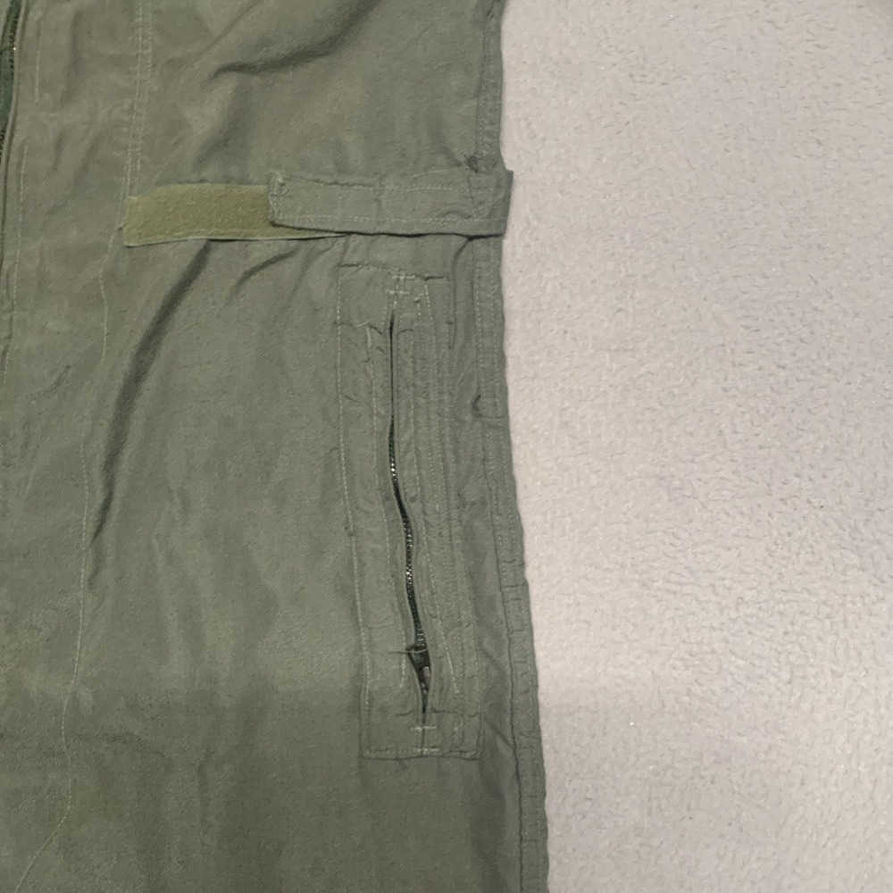 Military Flight Suit Flyer's Summer Coveralls Fire Resistant 42 Long Sage Green - Picture 8 of 16